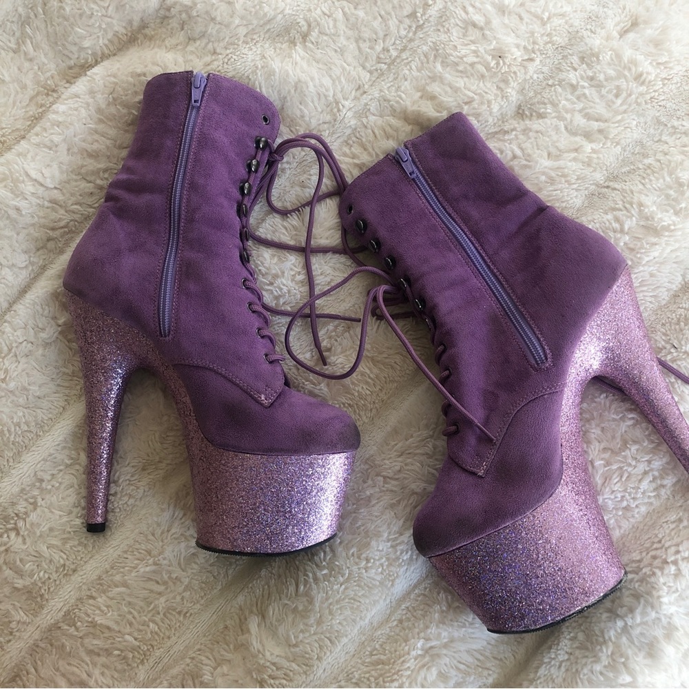 Purple glitter pleasers